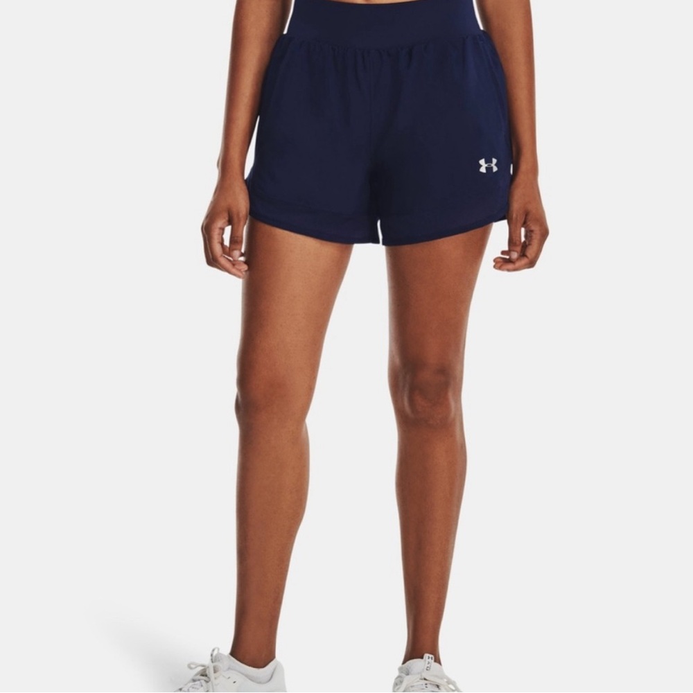 Under Armour Women's Locker Woven Navy Shorts